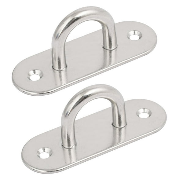 316 Stainless Steel 9mm Thick Ring Oblong Sail Shade Pad Eye Plate 2pcs 316 Stainless Steel 9mm Thick Ring Oblong Sail Shade Pad Eye Plate 2pcs